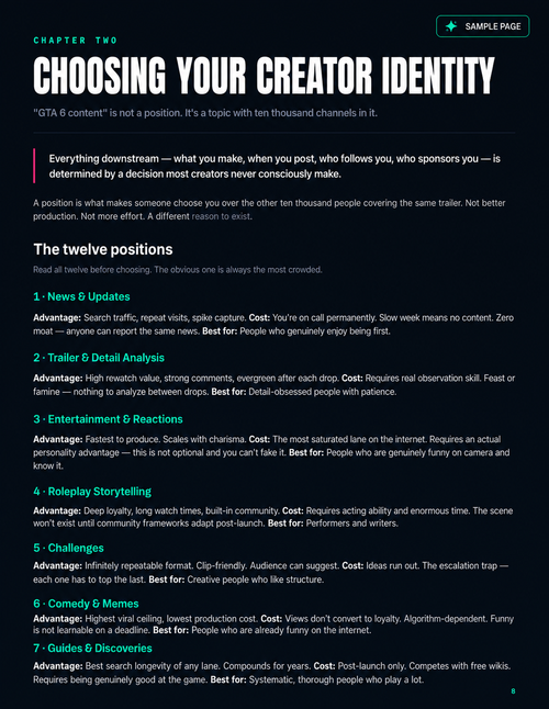 The Unofficial GTA 6 Creator Playbook